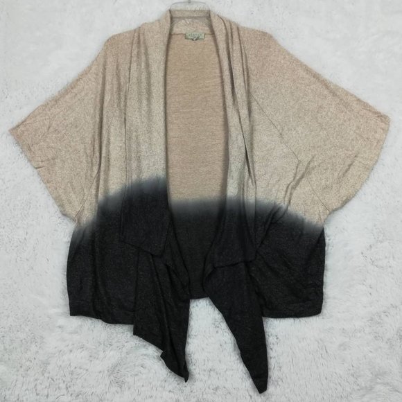 Status By Chenault Womens Cardigan Sweater Multicolor Ombre Short Sleeve M New - Picture 1 of 7